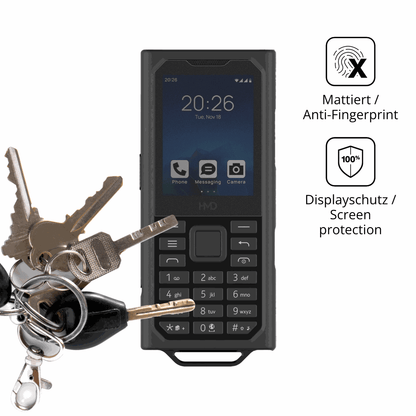 dipos Displayschutz für HMD Terra M, mattierte Oberfläche, Blickschutzfilter und perfekter Passform