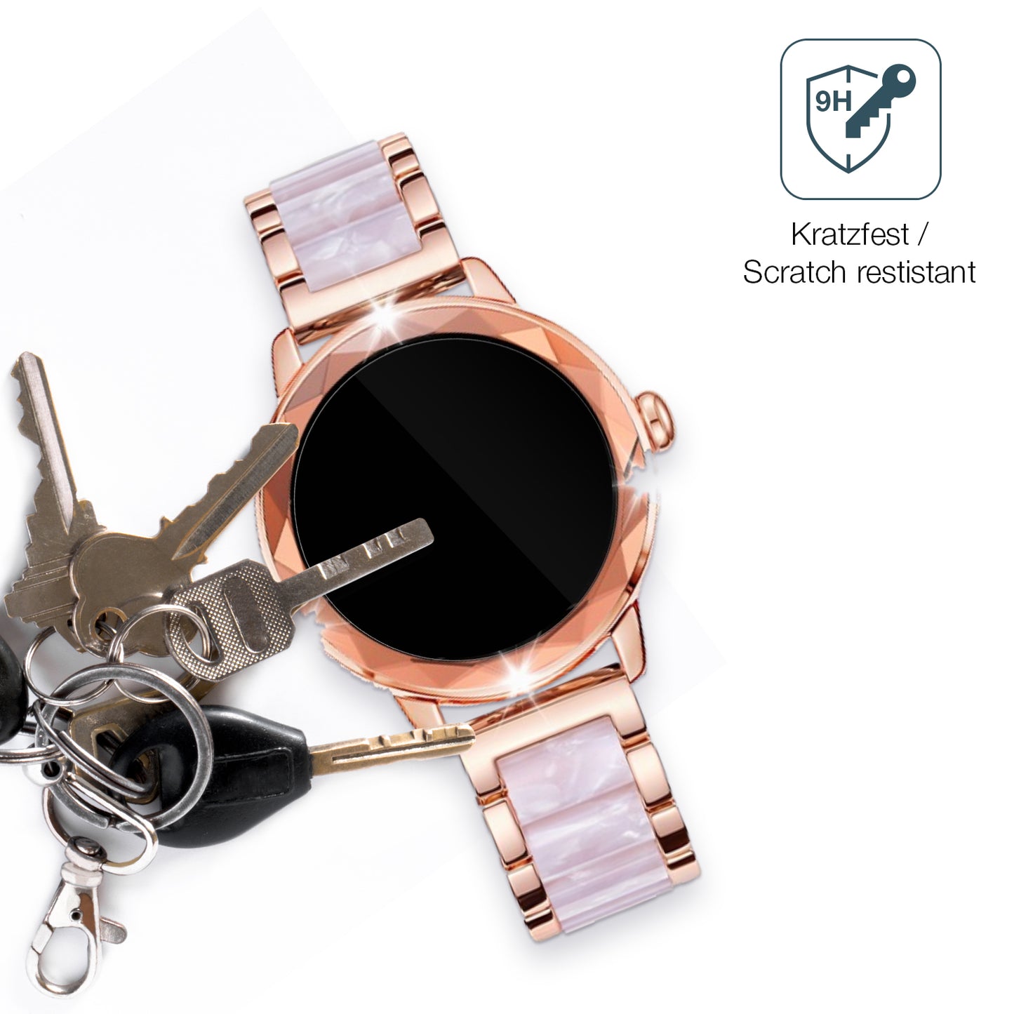 dipos Displayschutz für Homailida G208, transparente Oberfläche, perfekte Passform auch für die Rundungen