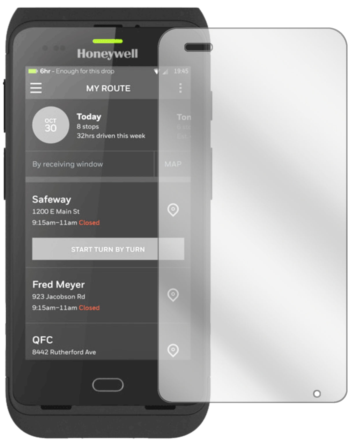 1x Schutzfolie klar für Honeywell CT40 Display-Schutzfolie