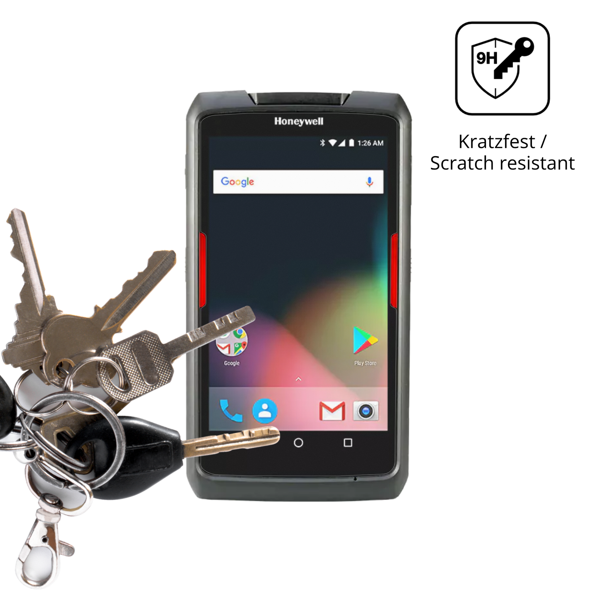 dipos Displayschutz für Honeywell ScanPal EDA71, mattierte Oberfläche, robuste Festigkeit und perfekte Passform