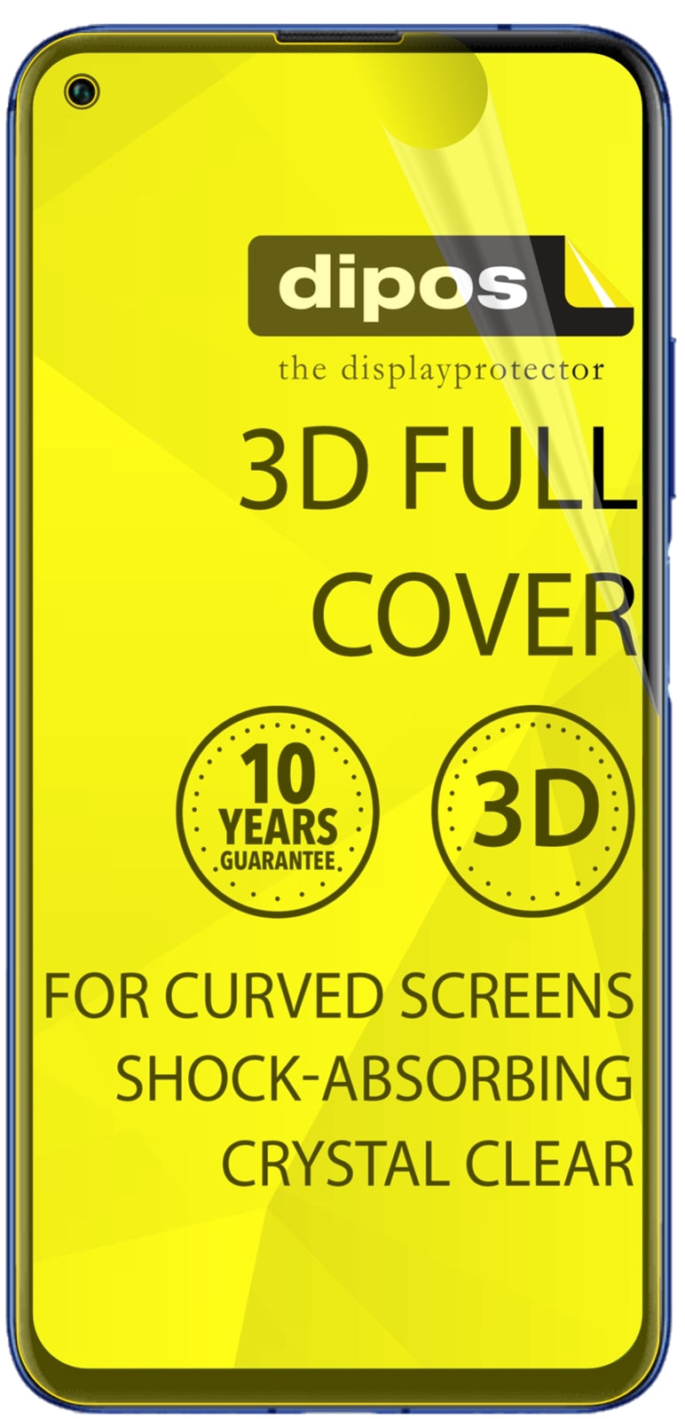 dipos Displayschutz für Honor 20 Pro, transparente Oberfläche, geringe Dicke und perfekte Passform