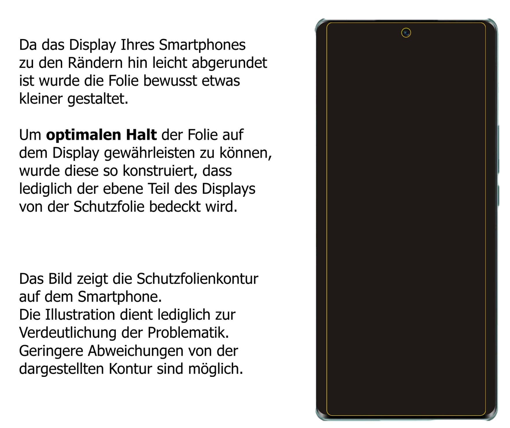 dipos Displayschutz für Honor 60 Pro, mattierte Oberfläche, robuste Festigkeit und perfekte Passform