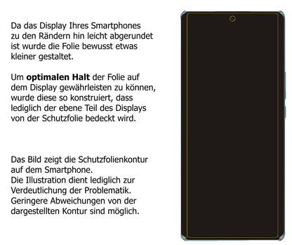 dipos Displayschutz für Honor 60 Pro, mattierte Oberfläche, robuste Festigkeit und perfekte Passform