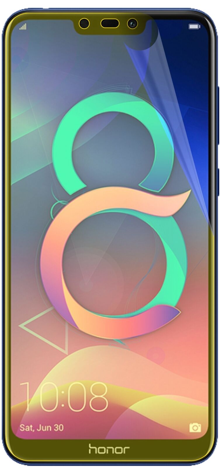 dipos Displayschutz für Honor 8C, transparente Oberfläche, geringe Dicke und perfekte Passform