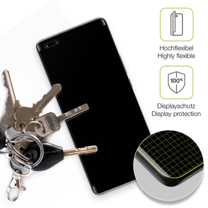 dipos Displayschutz für Honor Magic 4 Ultimate, transparente Oberfläche, perfekte Passform auch für die Rundungen