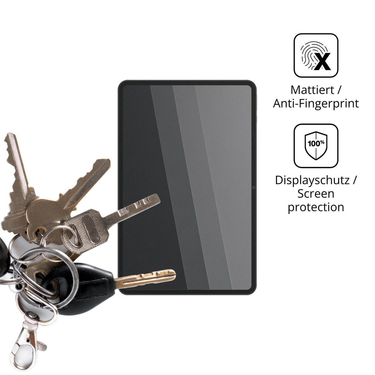 dipos Displayschutz für Honor Pad X9 Max, mattierte Oberfläche, Blickschutzfilter und perfekter Passform