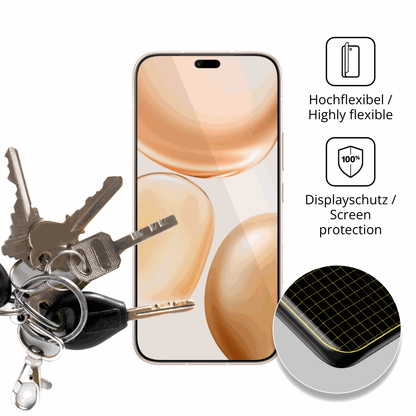 dipos Displayschutz für Honor Play 11 Plus, transparente Oberfläche, geringe Dicke und perfekte Passform