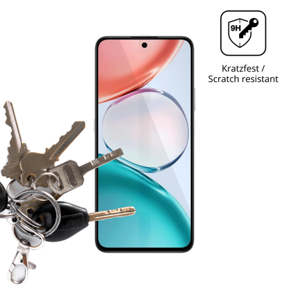 dipos Displayschutz für Honor Play 80 Pro, transparente Oberfläche, perfekte Passform auch für die Rundungen