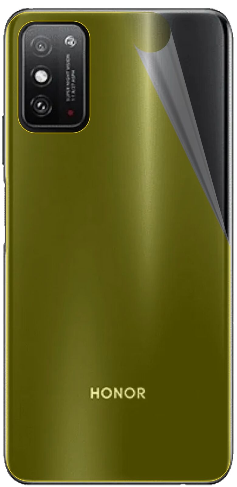 dipos Displayschutz für Honor X10 Max 5G Rückseite, transparente Oberfläche, geringe Dicke und perfekte Passform