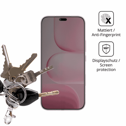 dipos Displayschutz für Honor X80i, mattierte Oberfläche, Blickschutzfilter und perfekter Passform