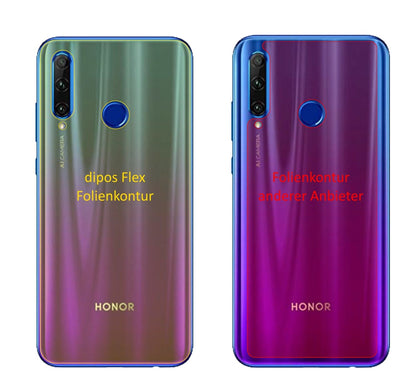 2x 3D Full Cover Schutzfolie für Honor 20E Rückseite