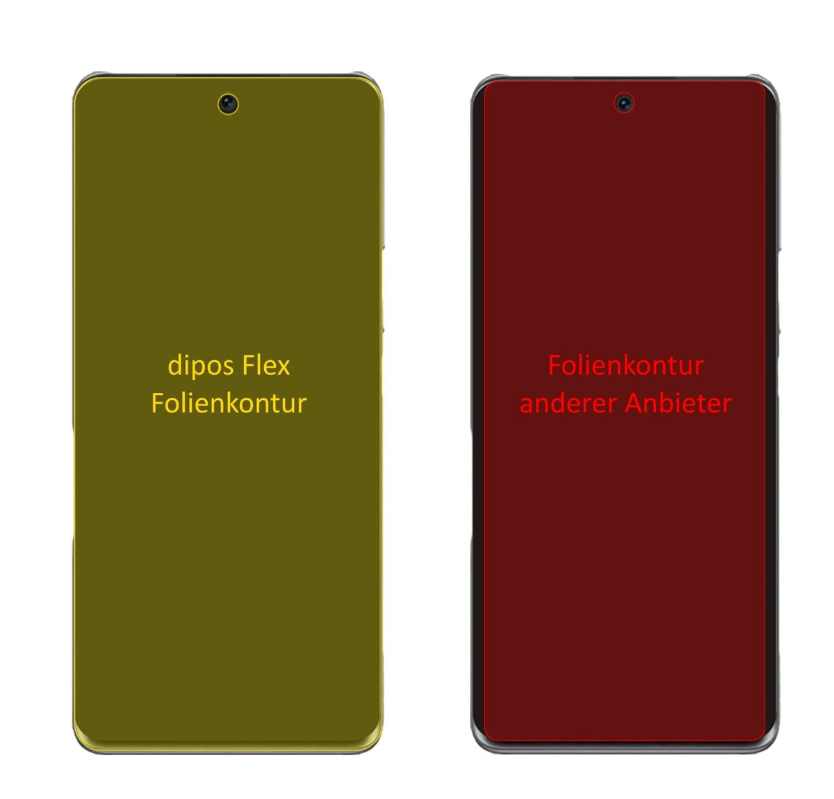3x 3D Full Cover Schutzfolie für Honor 60