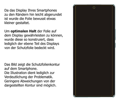 Privatsphäre-Schutz durch Sichtschutz-Folie passend zugeschnitten für Honor 60 Pro