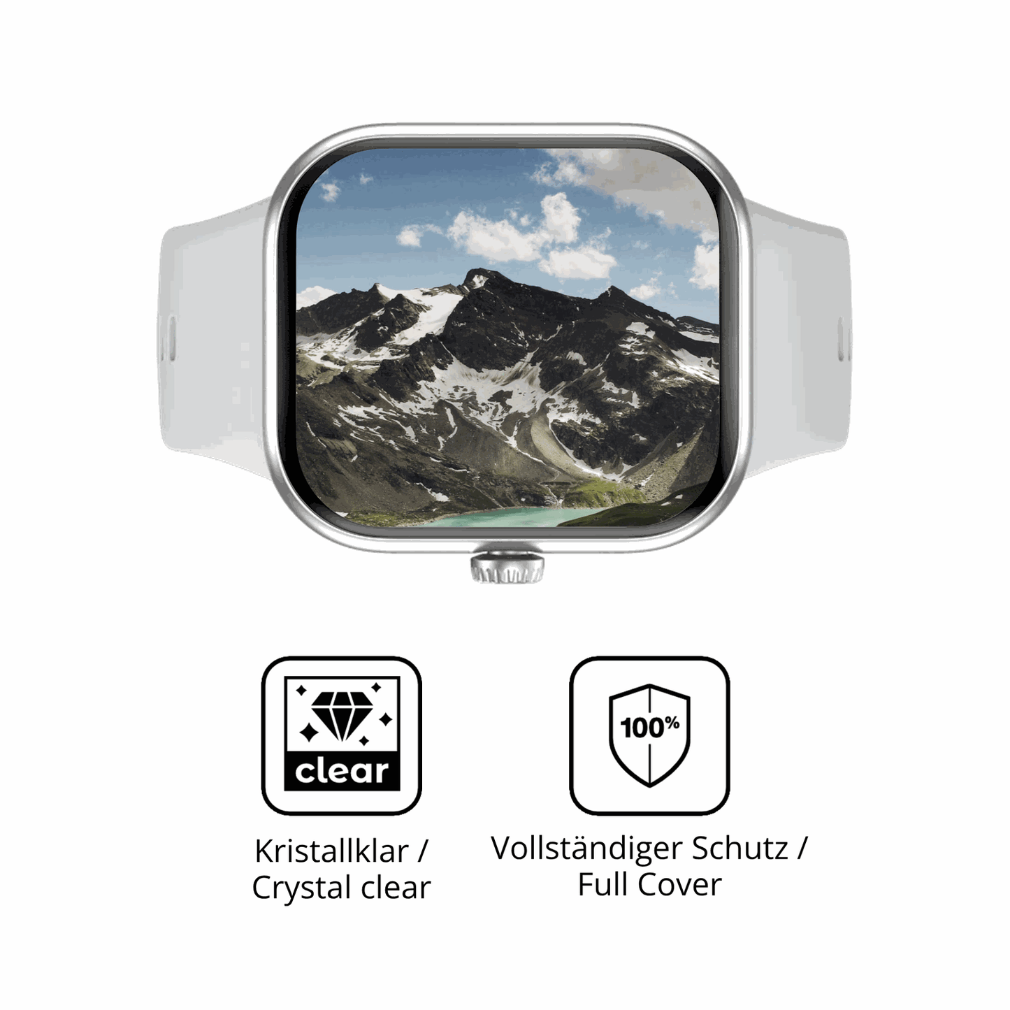 Dünne und klare Folie passend zugeschnitten für Honor Choice Infowear Watch 2 Pro