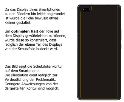 Dünne und klare Folie passend zugeschnitten für Honor Magic 3 Pro
