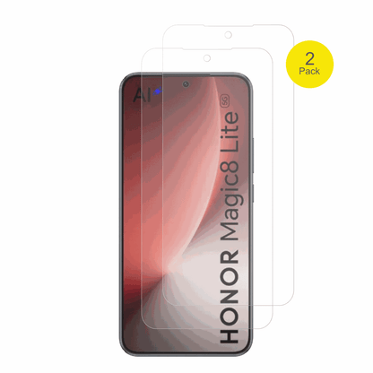 HonorMagic 8 Lite mit aufgebrachter dipos Flex Schutzfolie, glasklare Darstellung ohne Einschränkungen