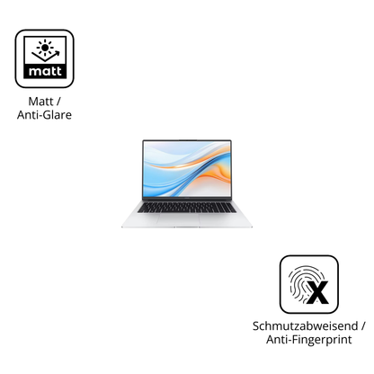 Dünne und entspiegelnde Folie passend zugeschnitten für Honor MagicBook X16 Plus