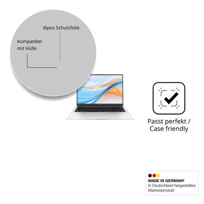 Schutzfolie mit optimaler Passform, zur Verwendung mit Hüllen geeignet