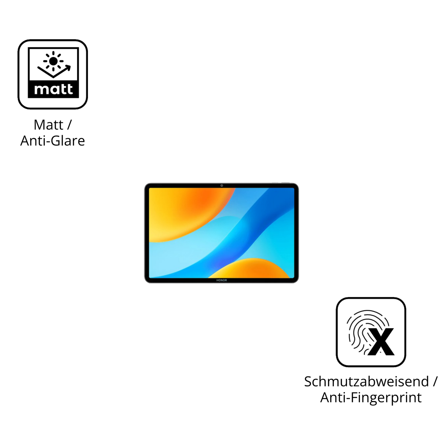 9H Hartbeschichtete, flexible Folie passend zugeschnitten für honormagicpad 3 pro