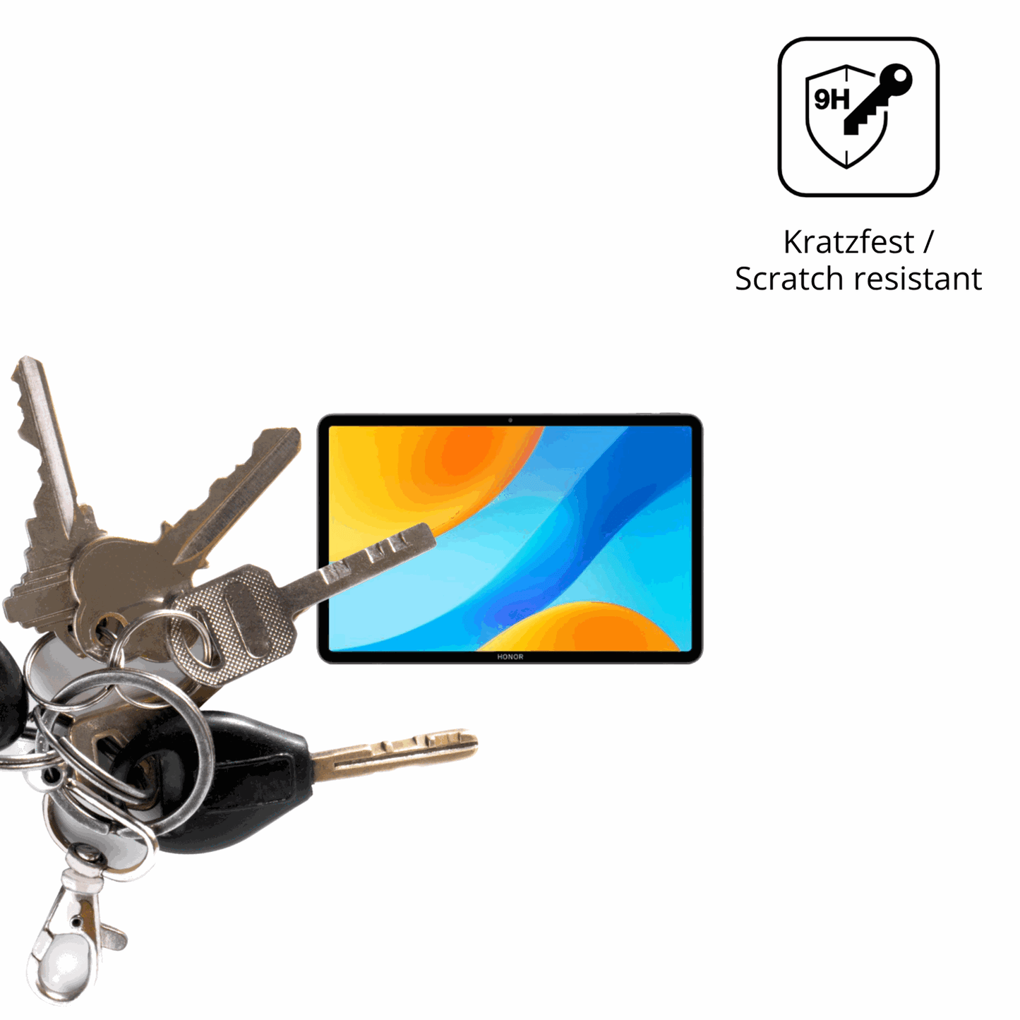 dipos Displayschutz für honormagicpad 3 pro, transparente Oberfläche, perfekte Passform auch für die Rundungen