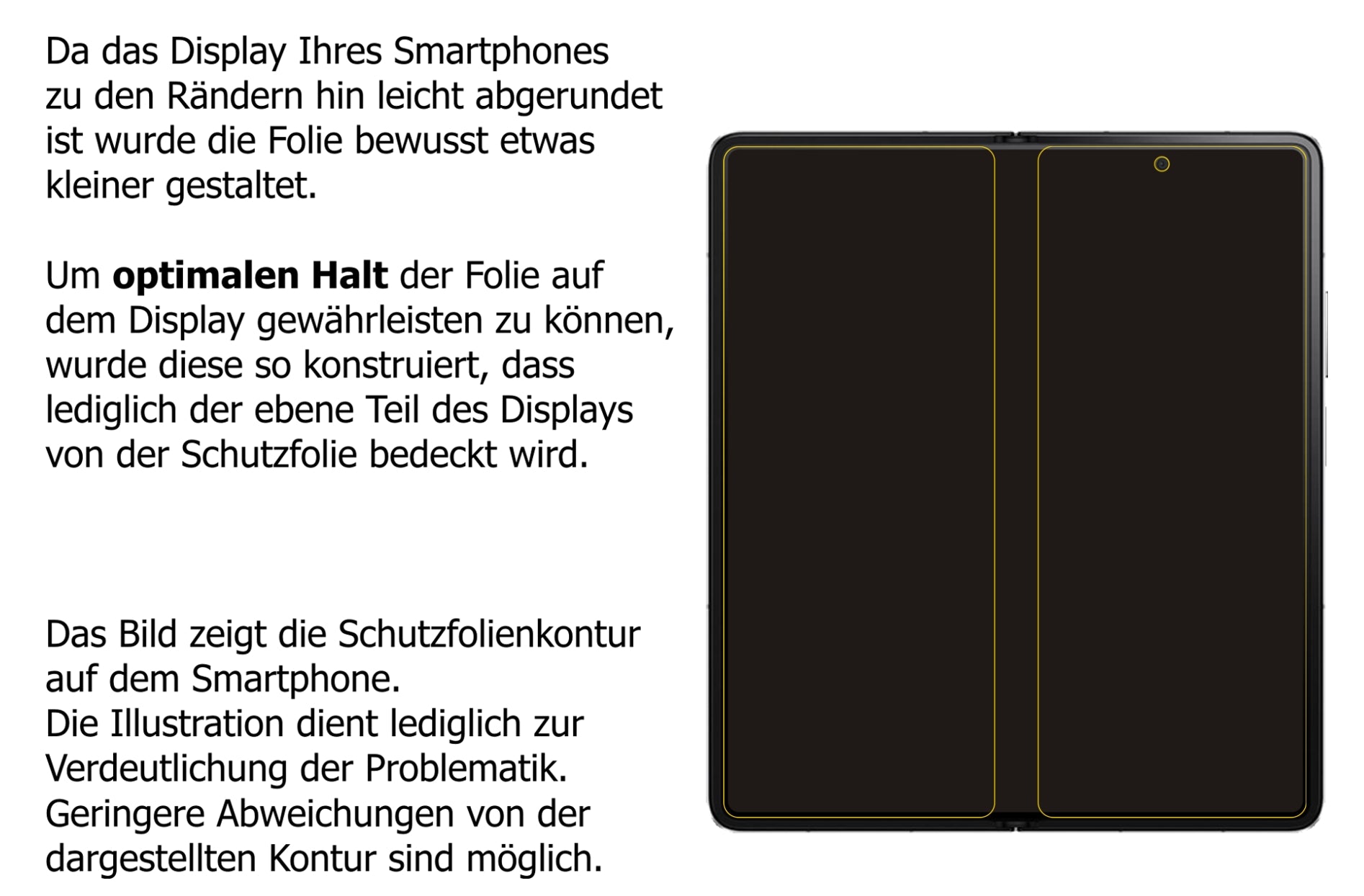 Privatsphäre-Schutz durch Sichtschutz-Folie passend zugeschnitten für Honor Magic V