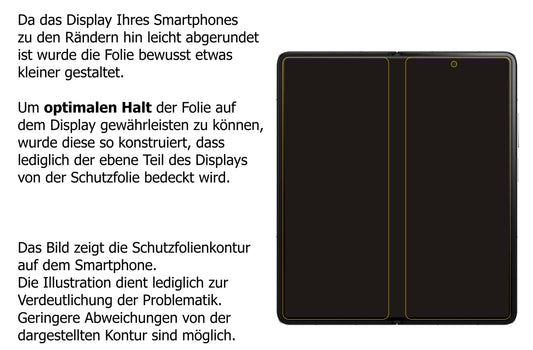 Privatsphäre-Schutz durch Sichtschutz-Folie passend zugeschnitten für Honor Magic V