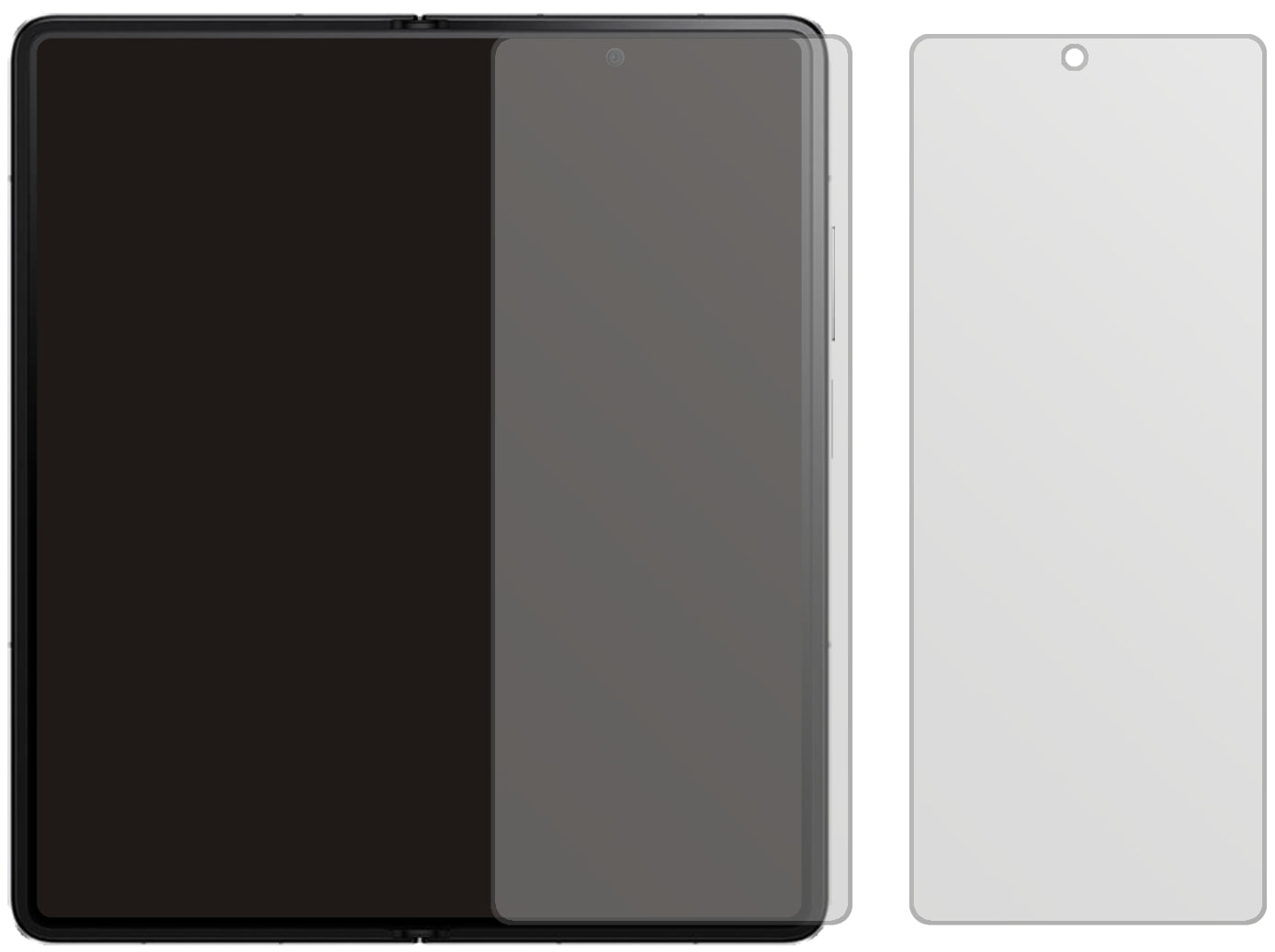 6x Schutzfolie matt für Honor Magic V Display-Schutzfolie