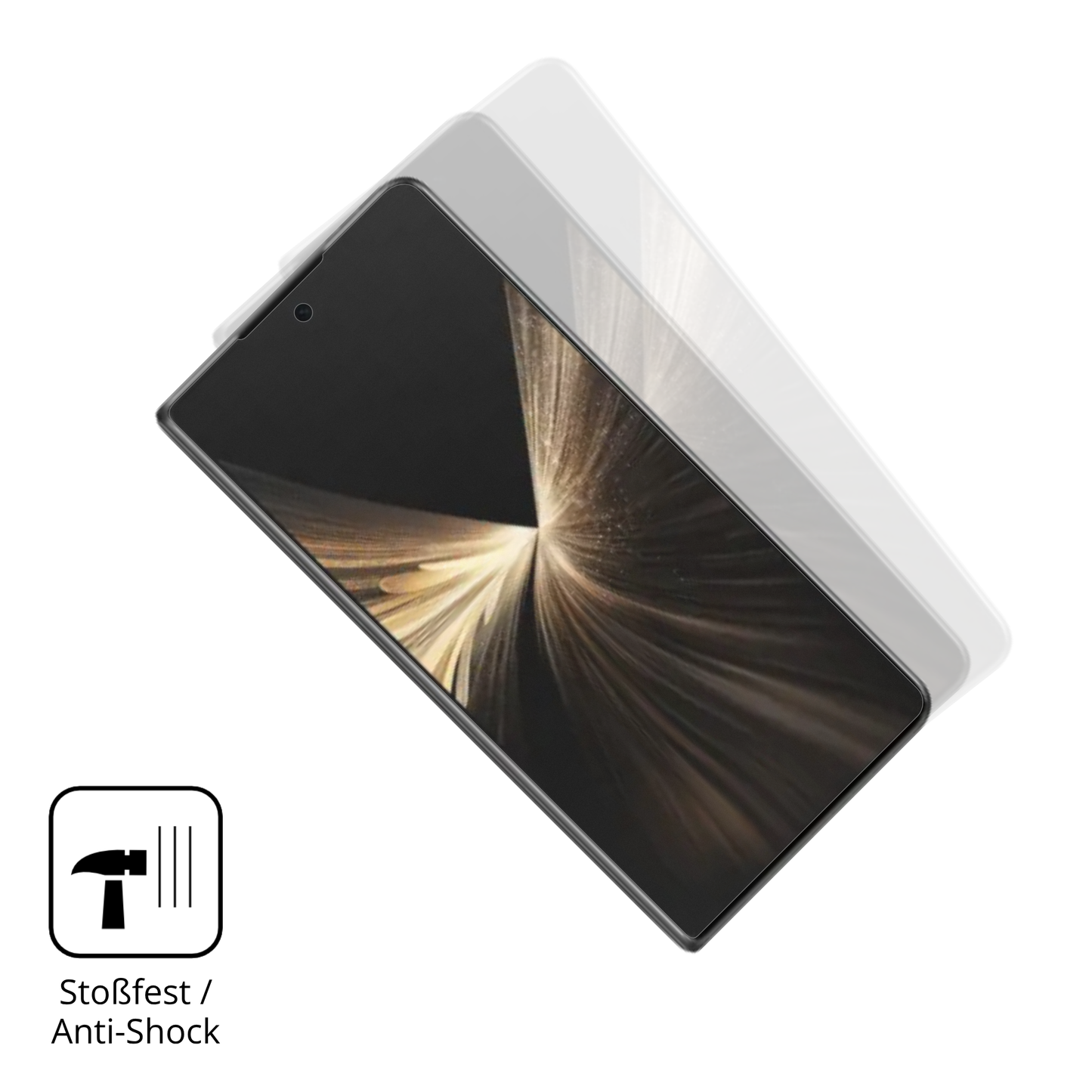 2x Full Cover Schutzfolie matt für Honor Magic V5 Aussenseite