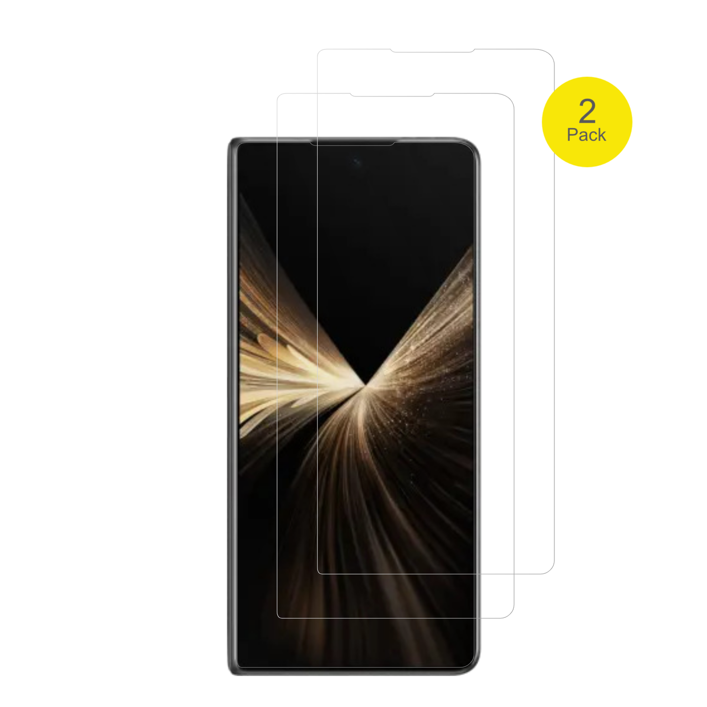 2x 3D Full Cover Schutzfolie für Honor Magic V5 Aussenseite