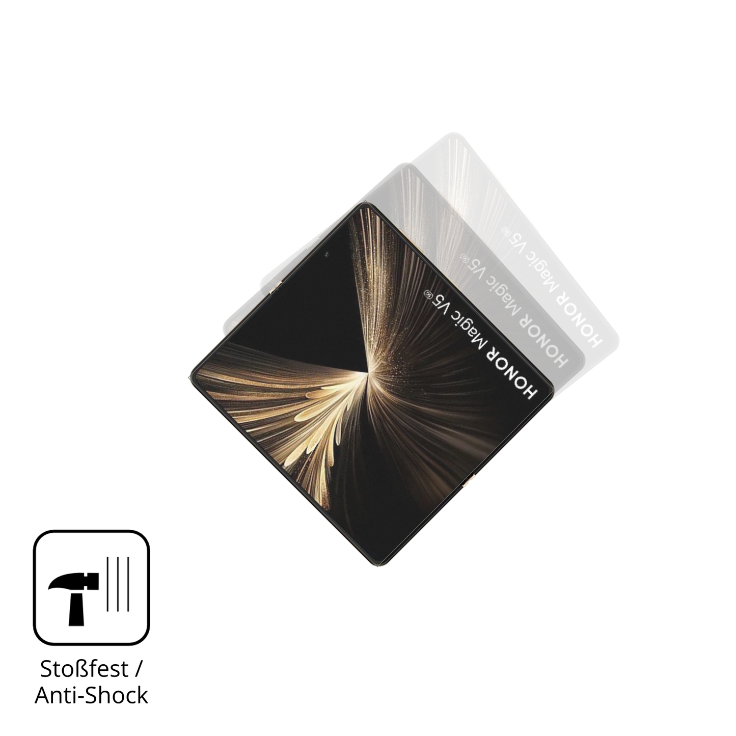 2x Full Cover Schutzfolie matt für Honor Magic V5 Innenseite