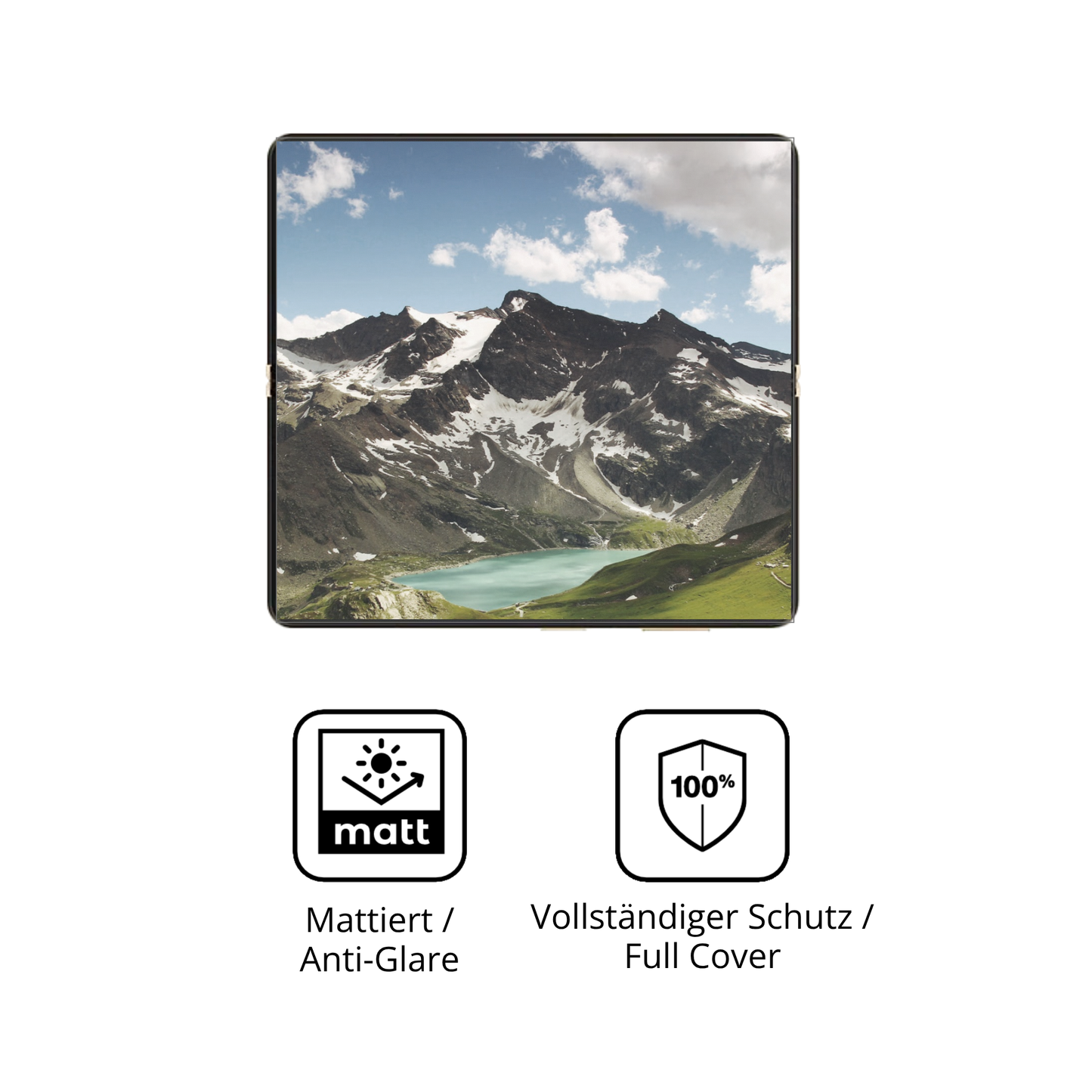 2x Full Cover Schutzfolie matt für Honor Magic V5 Innenseite