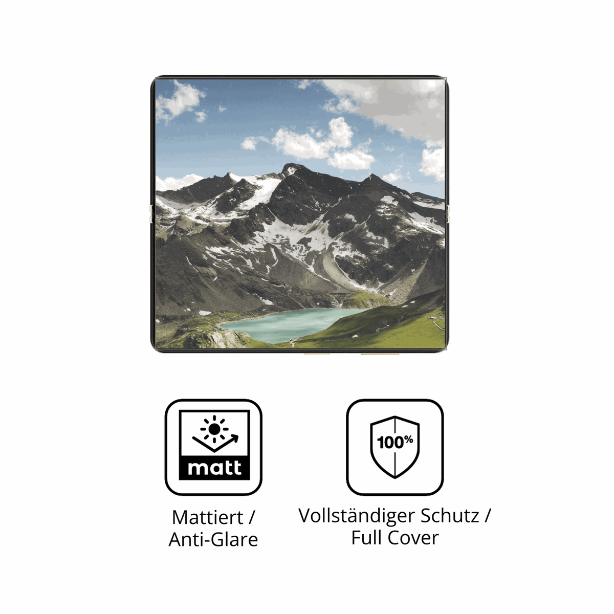 2x Full Cover Schutzfolie matt für Honor Magic V5 Innenseite