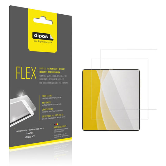 2x 3D Full Cover Schutzfolie für Honor Magic V5 Innenseite
