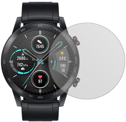 HonorMagic Watch 2 46mm mit aufgebrachter dipos Displayschutzfolie, die lästige Fingerabdrücke minimiert