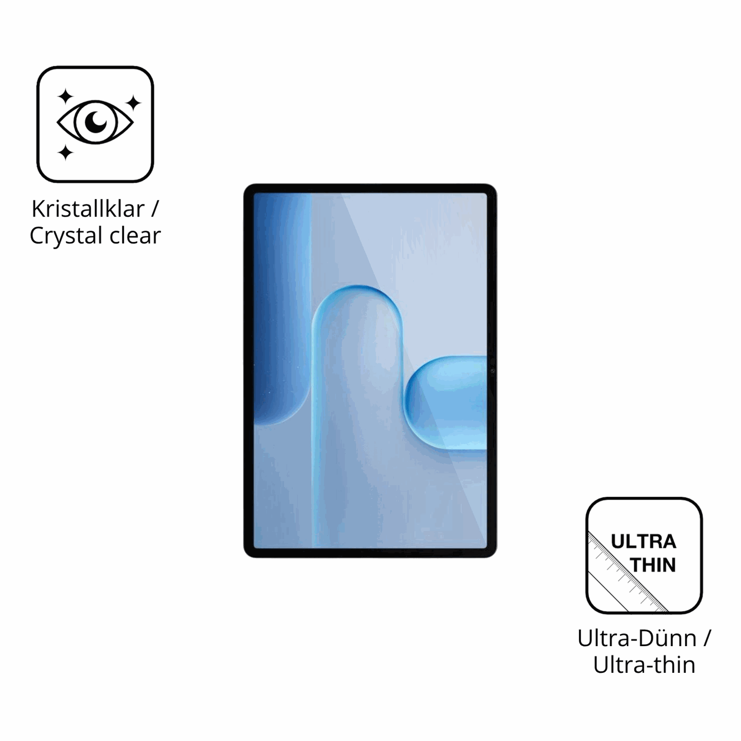 2x Schutzfolie klar für Honor Pad 10 Pro 11.5 Zoll Display-Schutzfolie