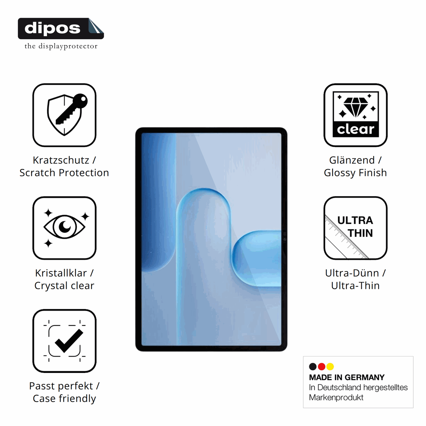 2x Schutzfolie klar für Honor Pad 10 Pro 11.5 Zoll Display-Schutzfolie