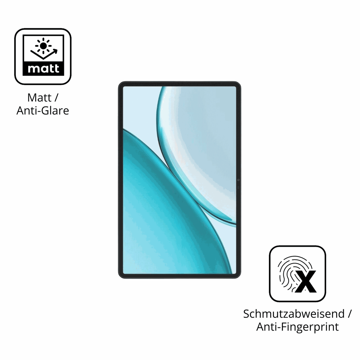 2x Schutzfolie matt für Honor Pad X10 Pro 11.5 Zoll Display-Schutzfolie