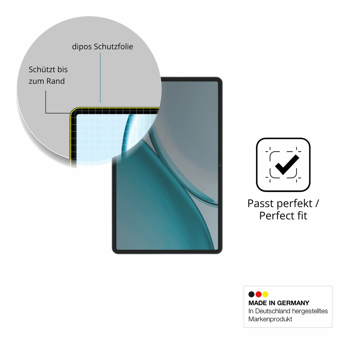 Blickschutzfolie für Honor Pad X10 Pro 11.5 Zoll matt Schutzfolie Privacy