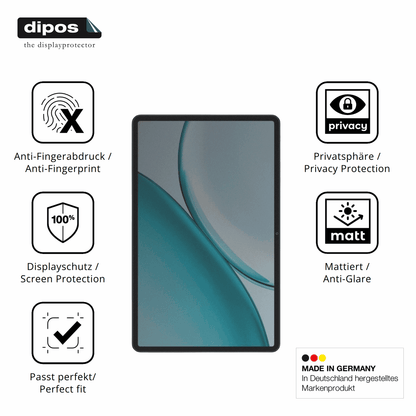 Blickschutzfolie für Honor Pad X10 Pro 11.5 Zoll matt Schutzfolie Privacy