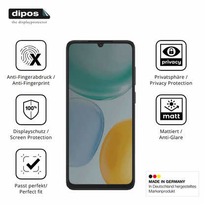 Privatsphäre-Schutz durch Sichtschutz-Folie passend zugeschnitten für Honor Play 10A 5G