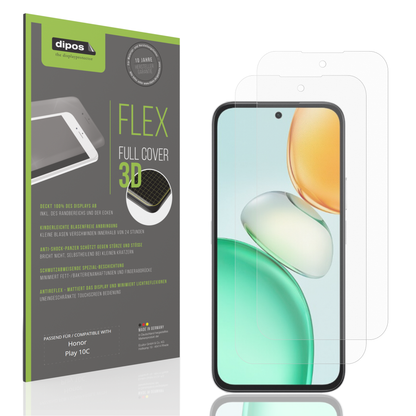 Matte Displayschutzfolie von dipos passend für Honor Play 10C, 100% Displayabdeckung und blasenfreie Montage