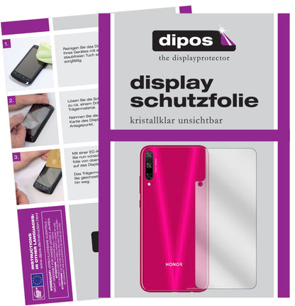 5x Schutzfolie klar für Huawei Enjoy 10 Rückseite Display-Schutzfolie