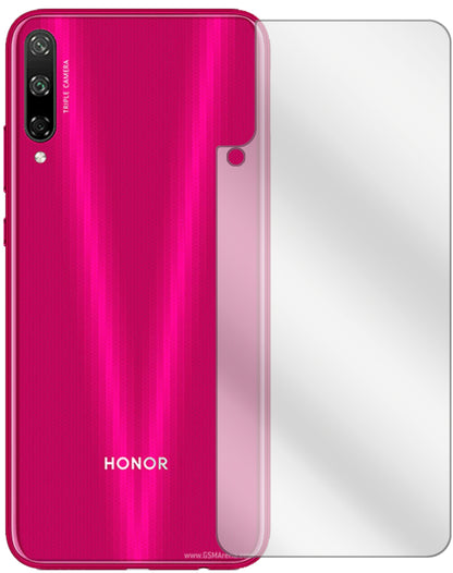 HonorPlay 3 Rückseite mit aufgebrachter dipos Displayschutzfolie, glasklare Darstellung ohne Einschränkungen