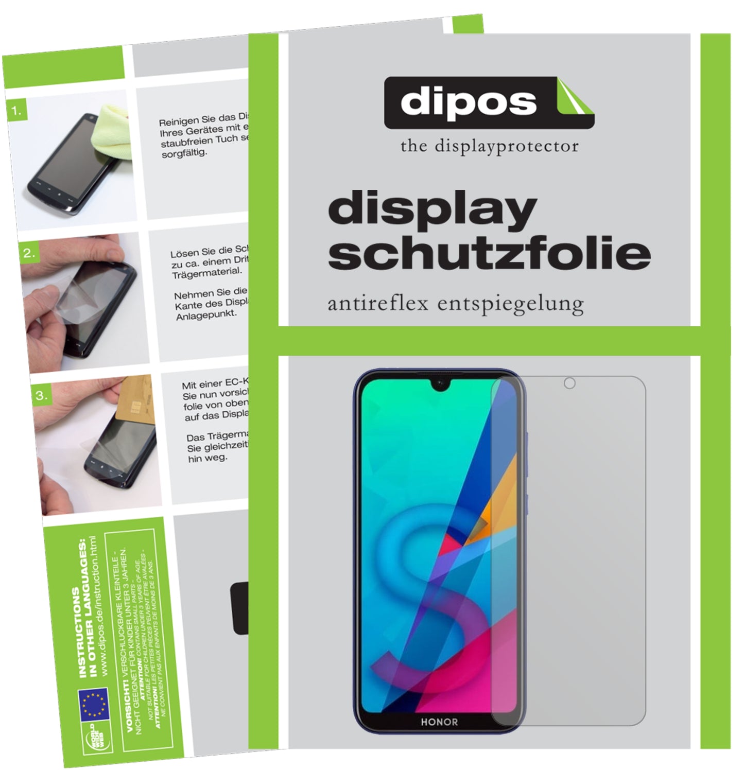 5x Schutzfolie matt für Honor Play 8 Display-Schutzfolie
