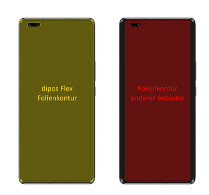 2x 3D Full Cover Schutzfolie für Honor V40