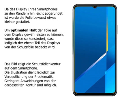 Privatsphäre-Schutz durch Sichtschutz-Folie passend zugeschnitten für Honor X10 Max