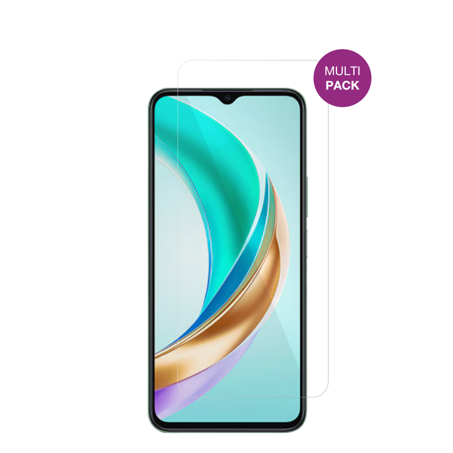 HonorX6b Plus mit aufgebrachter dipos Displayschutzfolie, glasklare Darstellung ohne Einschränkungen