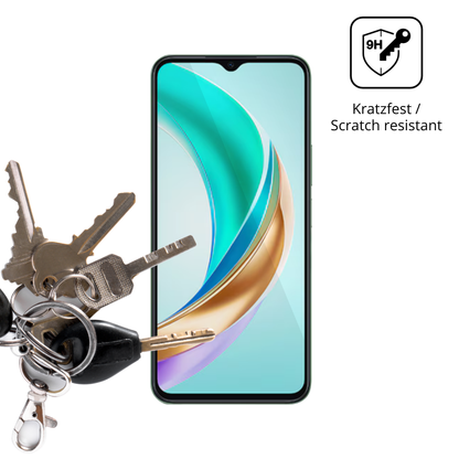 dipos Displayschutz für Honor X6b Plus, transparente Oberfläche, perfekte Passform auch für die Rundungen