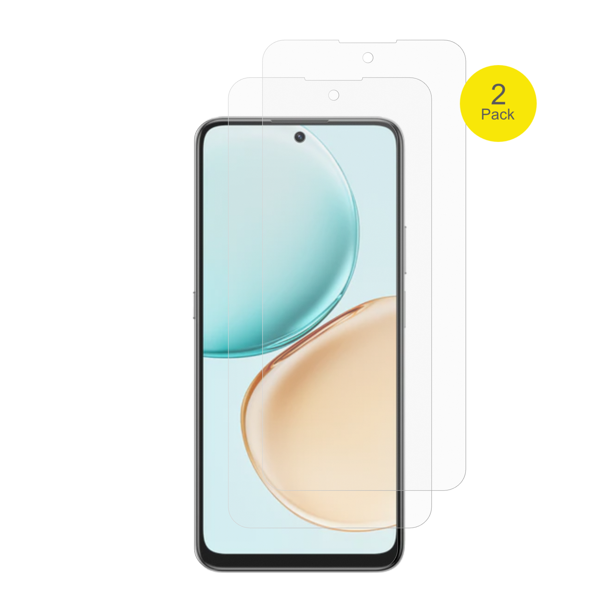 HonorX7d 4G mit aufgebrachter dipos Flex Schutzfolie, glasklare Darstellung ohne Einschränkungen