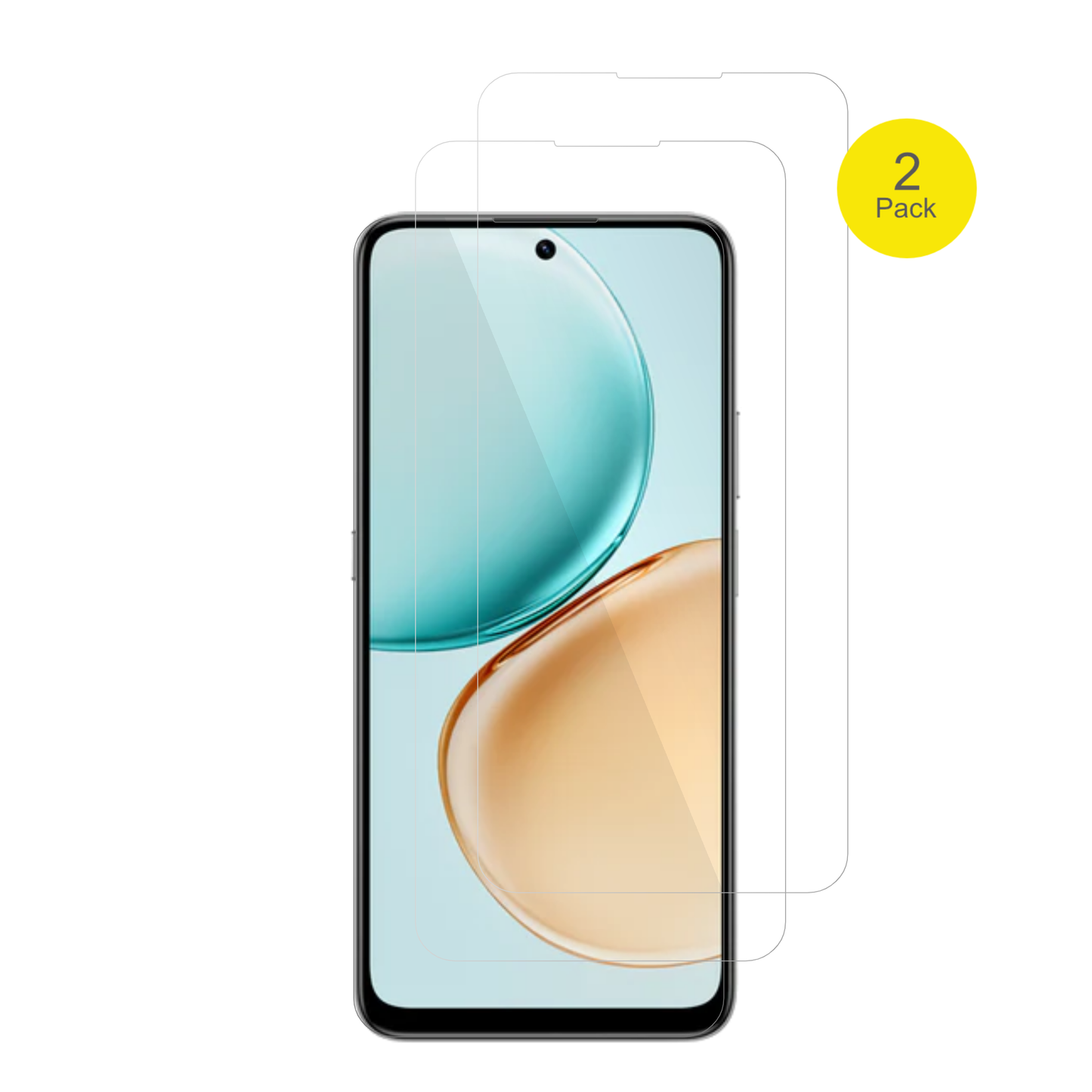 HonorX7d 4G mit aufgebrachter dipos Displayschutzfolie, glasklare Darstellung ohne Einschränkungen